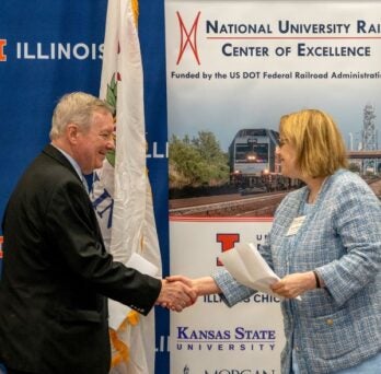 Federal, state and academic representatives usher in the NuRail Center of Excellence 