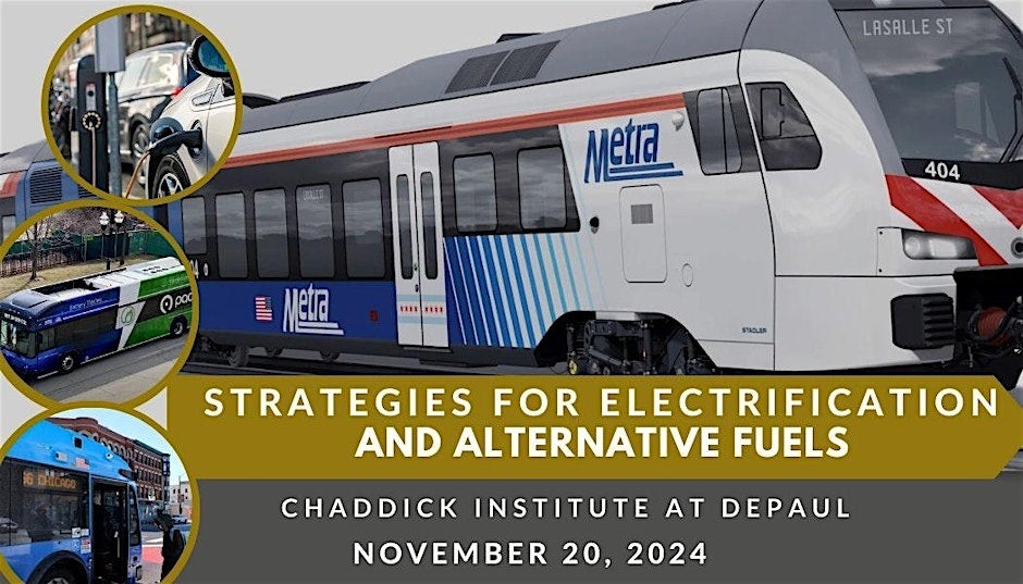 In person event where Chicago-area transportation leaders discuss their carbon-reduction strategies.